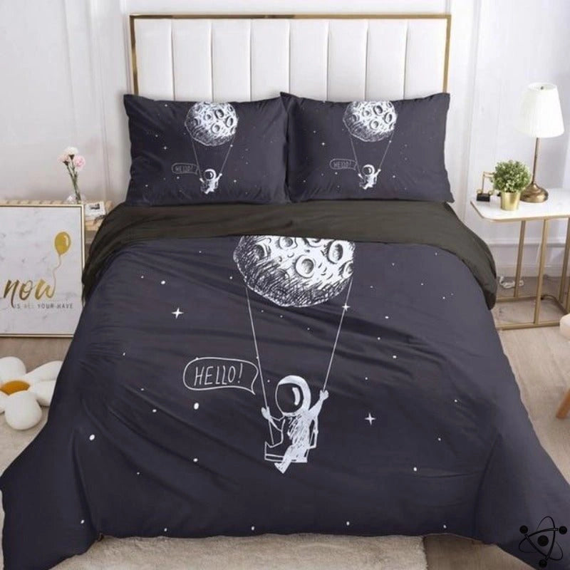 Swing Astronaut Duvet Cover Science Decor