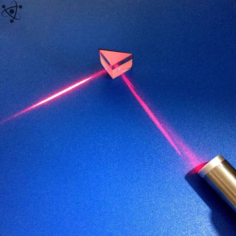 Triangular Optical Prism Laser Reflection Science Decor