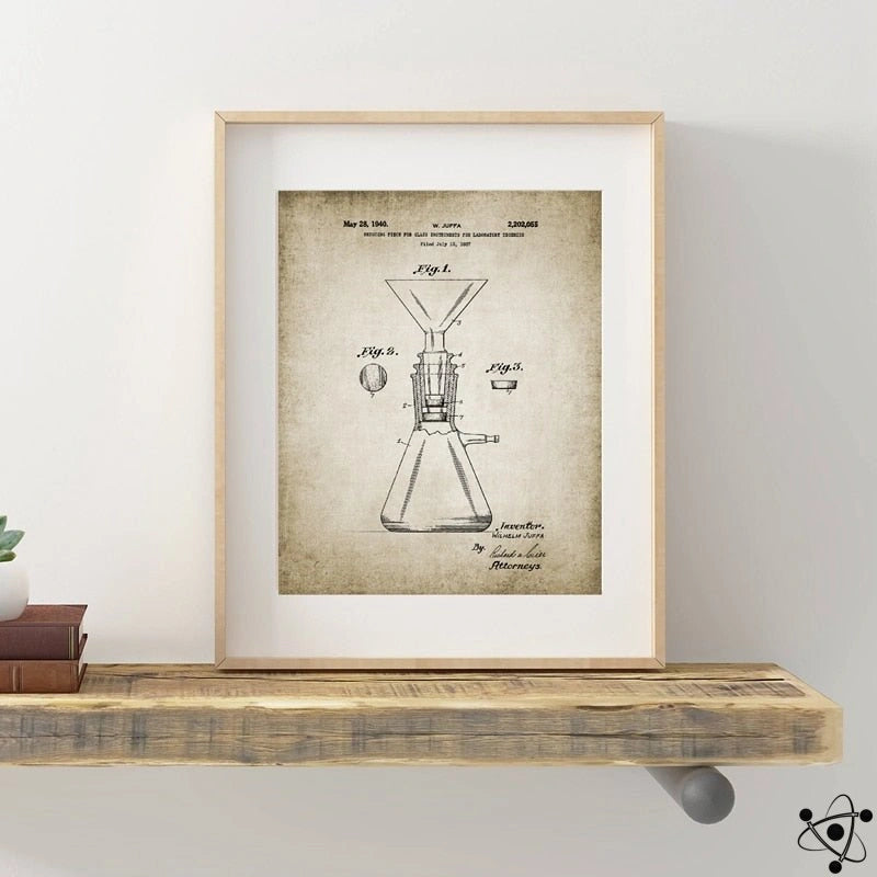 Vintage Chemical Process Poster Science Decor