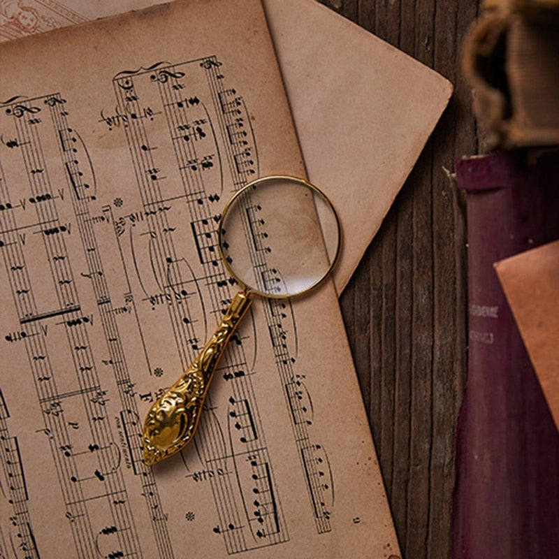Vintage Magnifier Science Decor