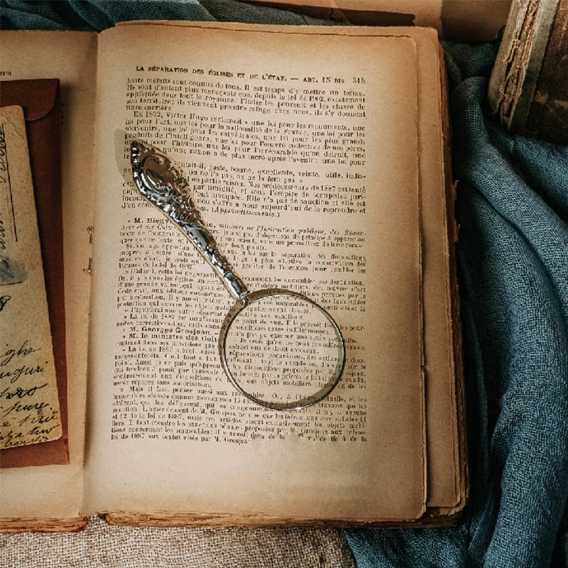 Vintage Magnifier Science Decor