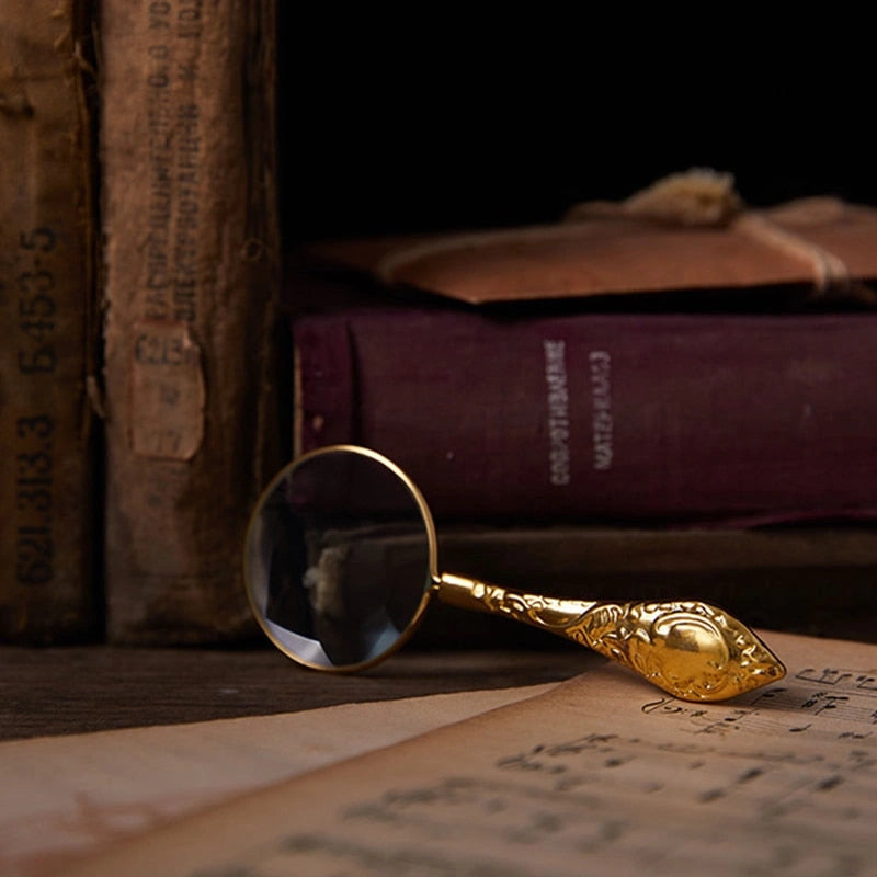 Vintage Magnifier Science Decor