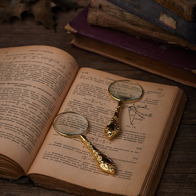 Vintage Magnifier Science Decor