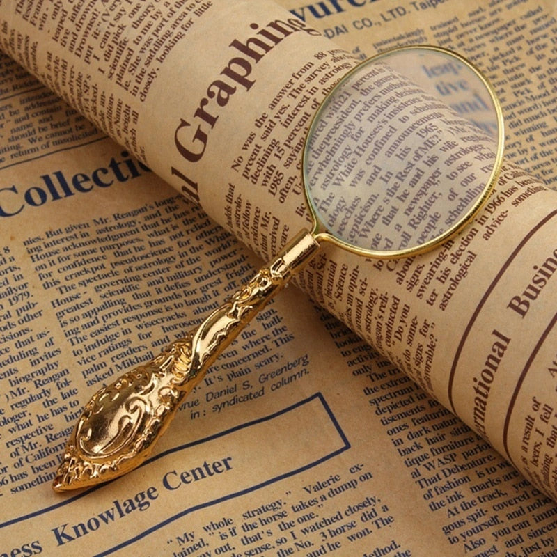 Vintage Magnifier Science Decor