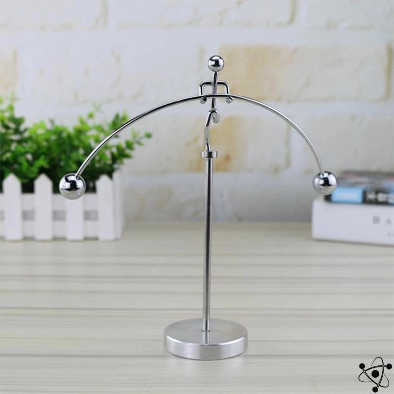 Weightlifter Newton's Pendulum Metal Science Decor