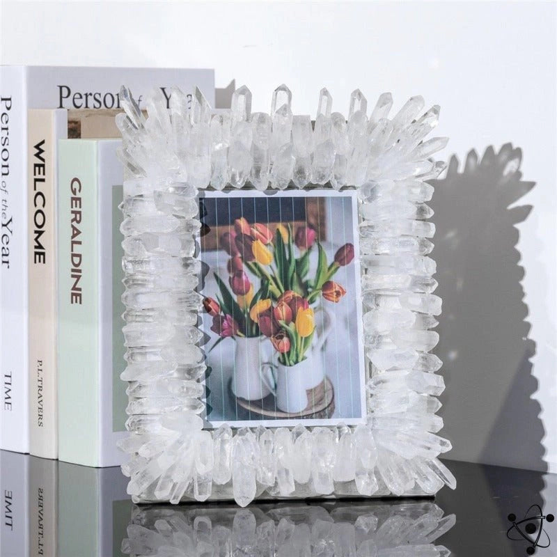 White Crystal Photo Frame Science Decor