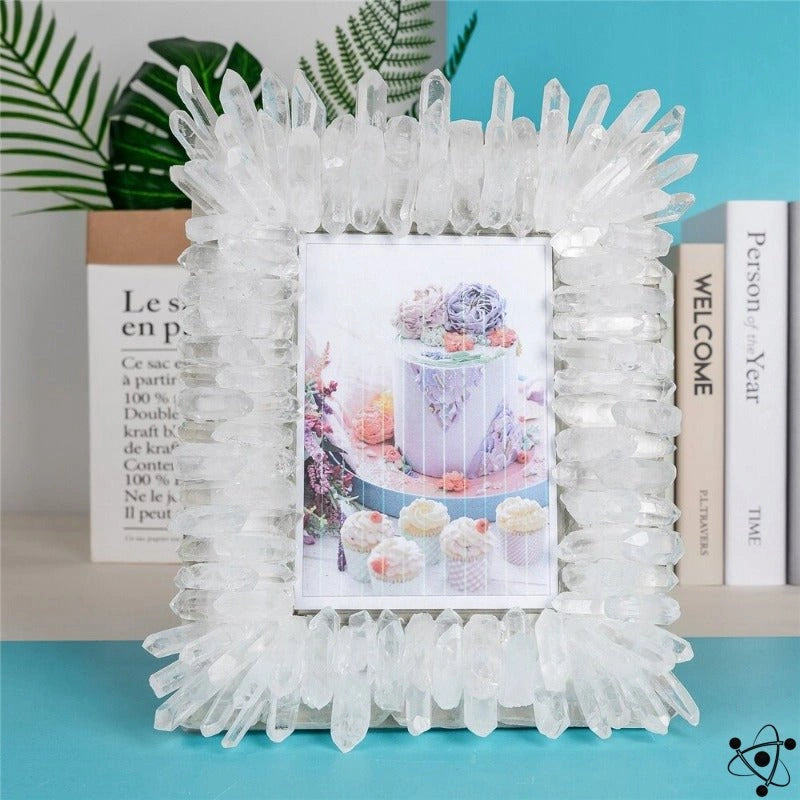 White Crystal Photo Frame Science Decor