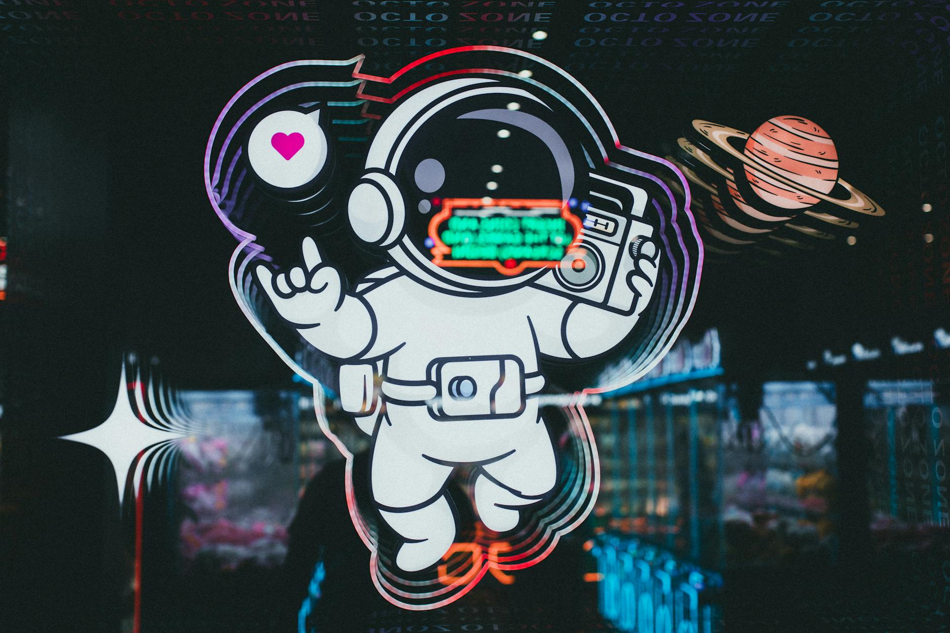 Astronaut Night Light: Decorate Your Desk with Space