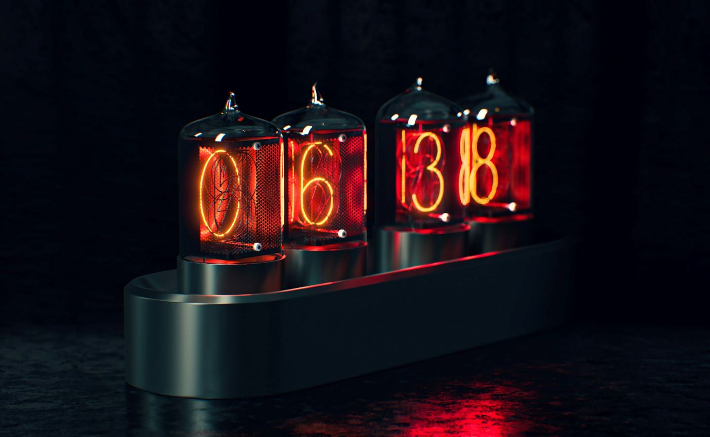 Nixie Tube Clock Science Decor