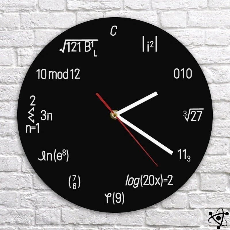 Arithmetic Original Wall Clock Science Decor