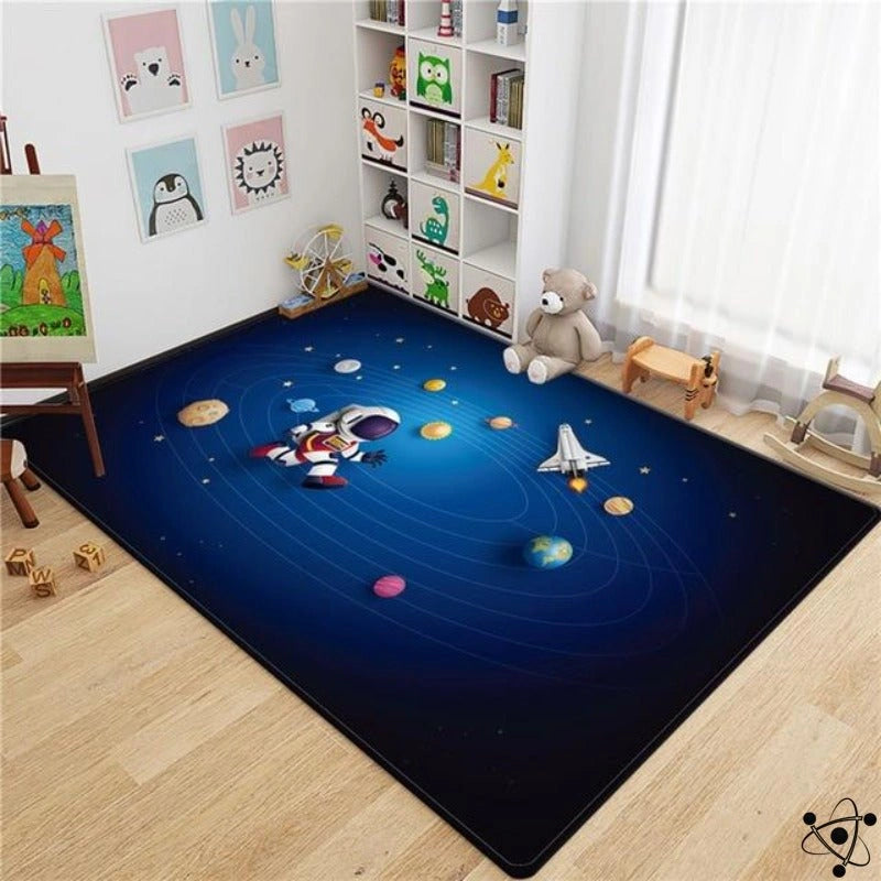 Astronaut Solar System 3D Rug | Science Decor