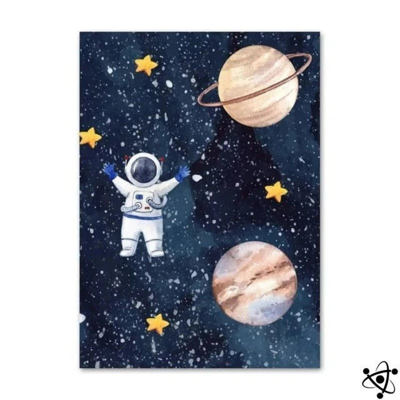 Children'S Astronaut Poster Science Decor