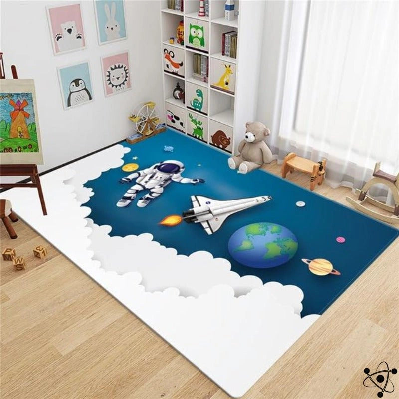 Cloud and Space 3D Rug Science Decor