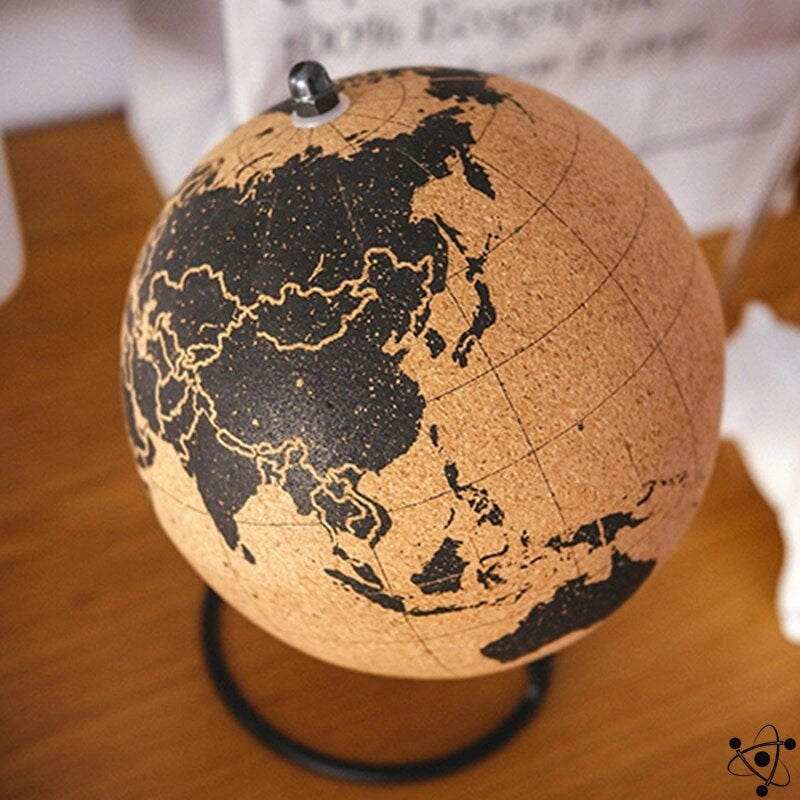 Cork Globe Science Decor