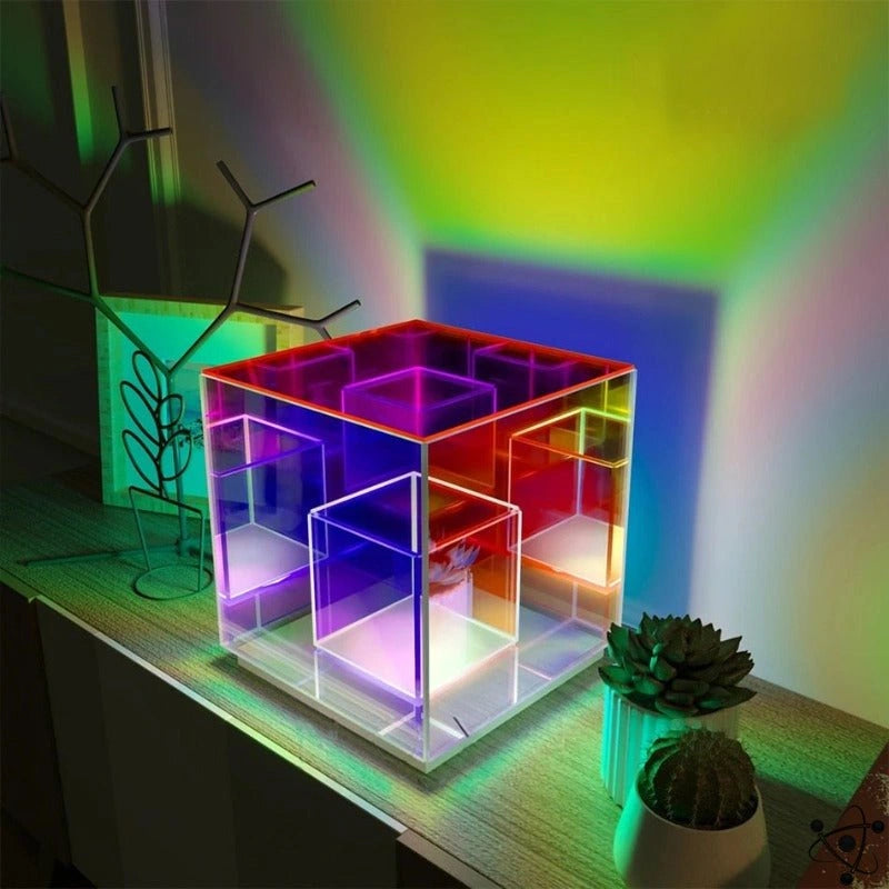 Cube Infinity Lamp Science Decor