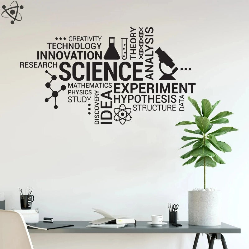 Educational Scientific Wall Sticker Science Decor