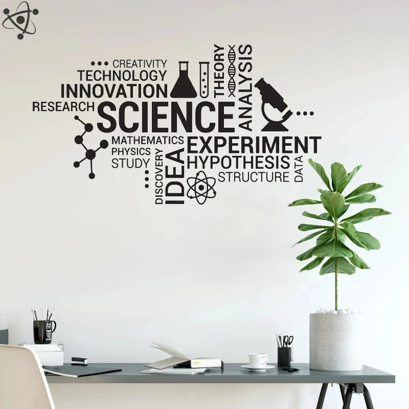 Educational Scientific Wall Sticker | Science Decor