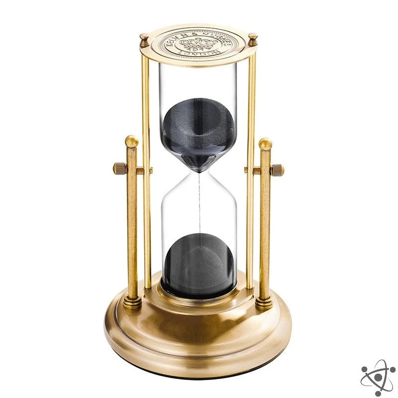 European Retro Metal Hourglass Science Decor