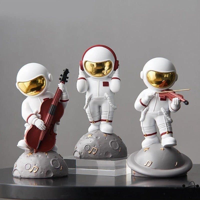 Figurine Astronauts Musicians Science Decor