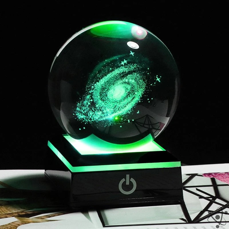 Galaxy Crystal Sphere Science Decor