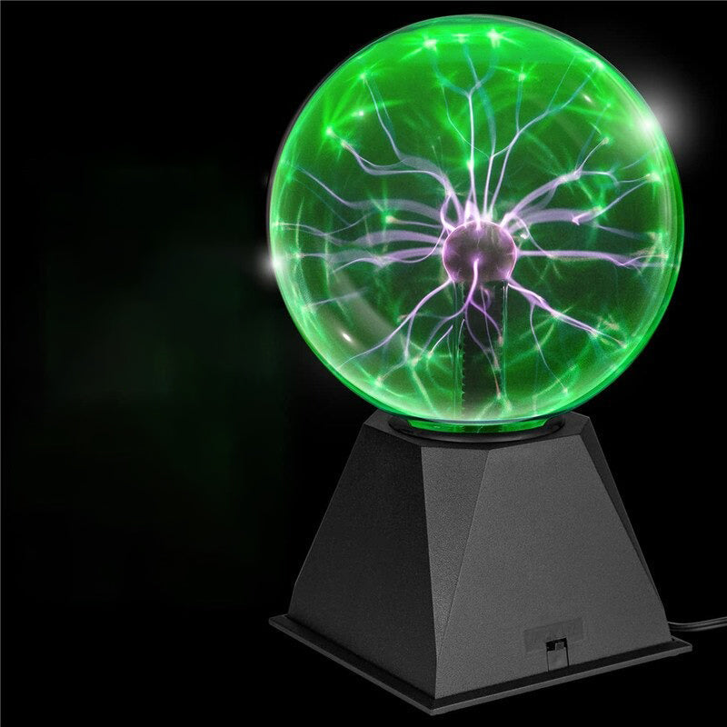 Green Plasma Lamp Science Decor