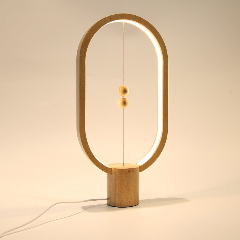 Heng Balance Design Lamp Wood Grain Science Decor
