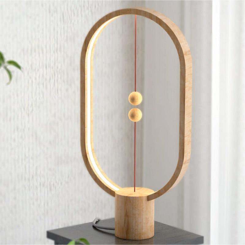 Heng Balance Design Lamp Wood Grain Science Decor