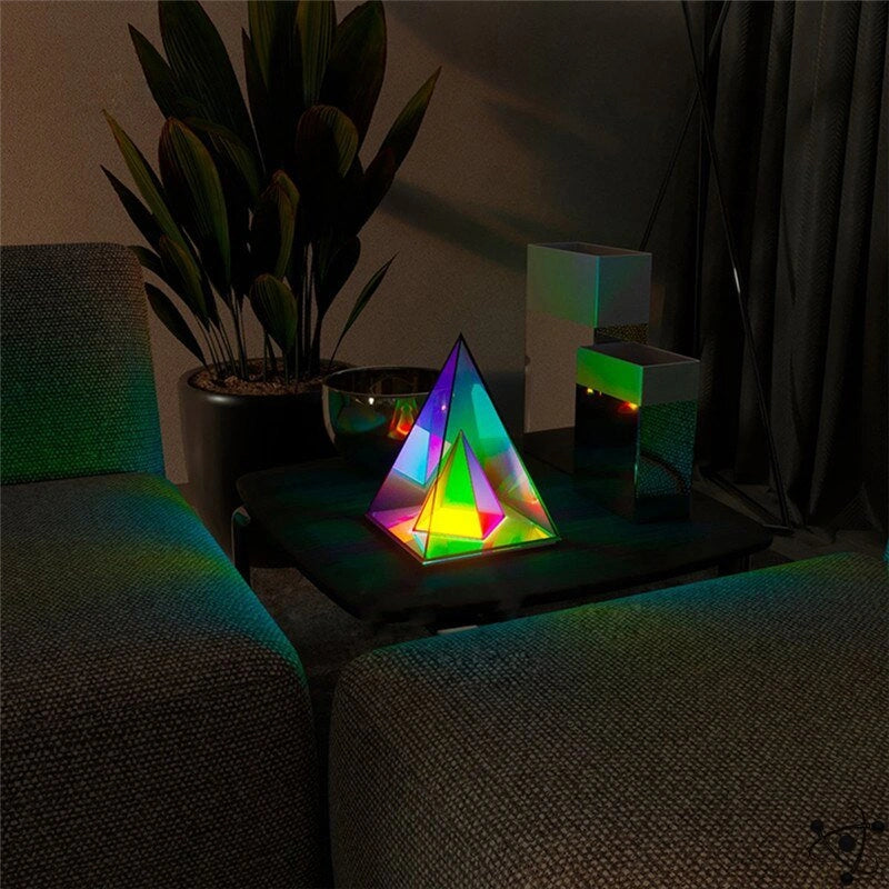 Infinity Pyramid Lamp Science Decor