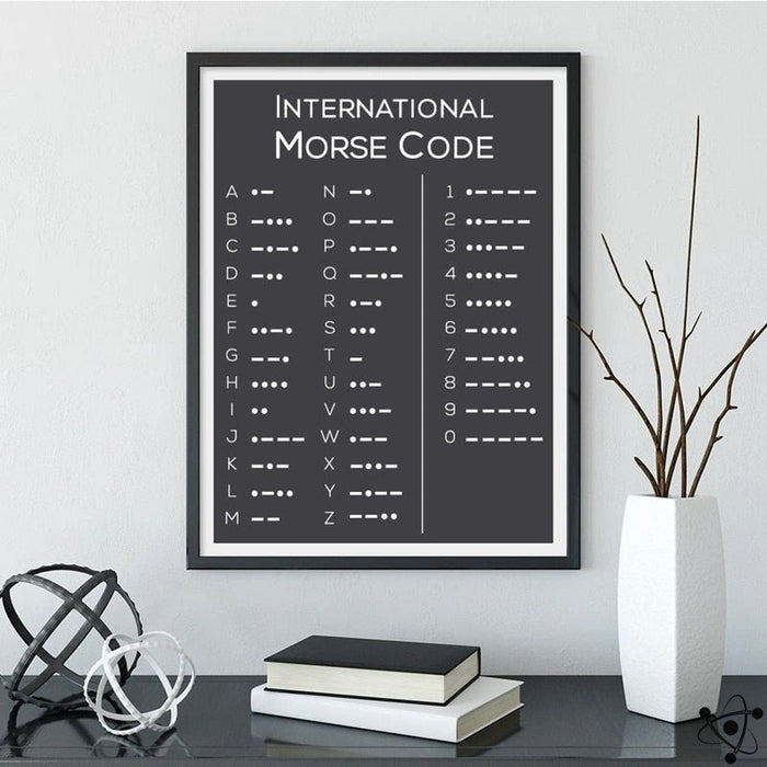 Morse Code Shop International Morse Code Poster | Science Decor