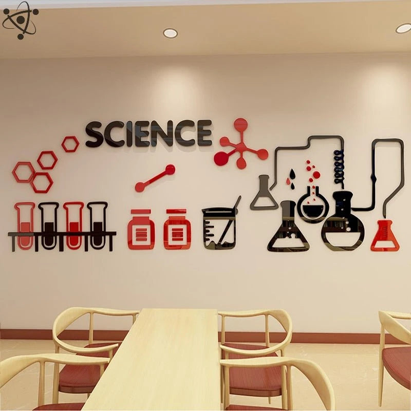 Laboratory Tool School Classroom Wall Sticker Science Decor