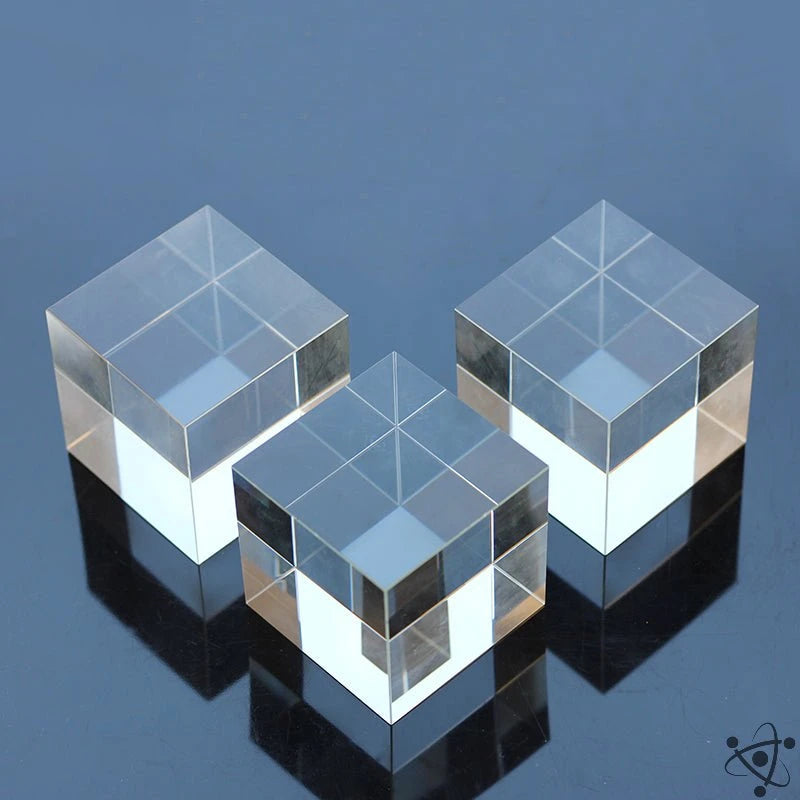 Large Optical Glass Cube Prism Science Decor