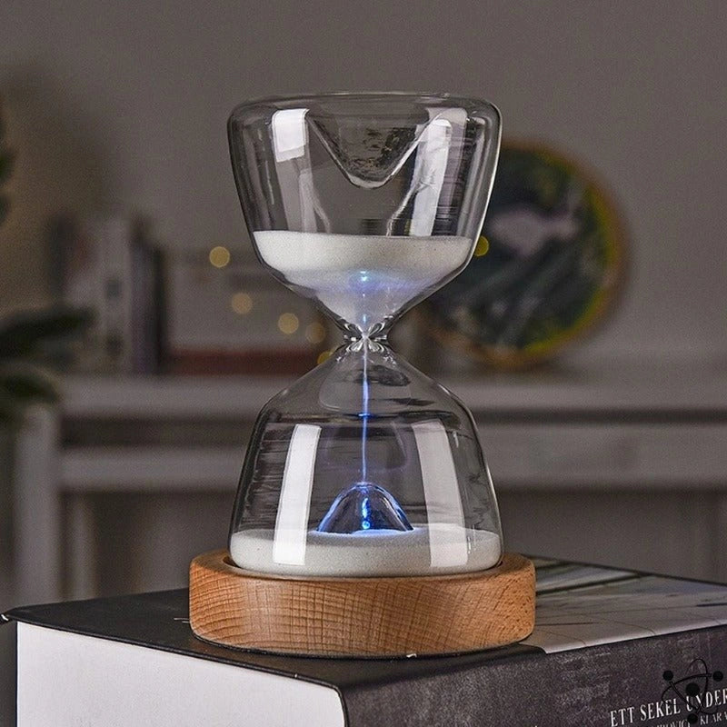 Luminous Hourglass Science Decor