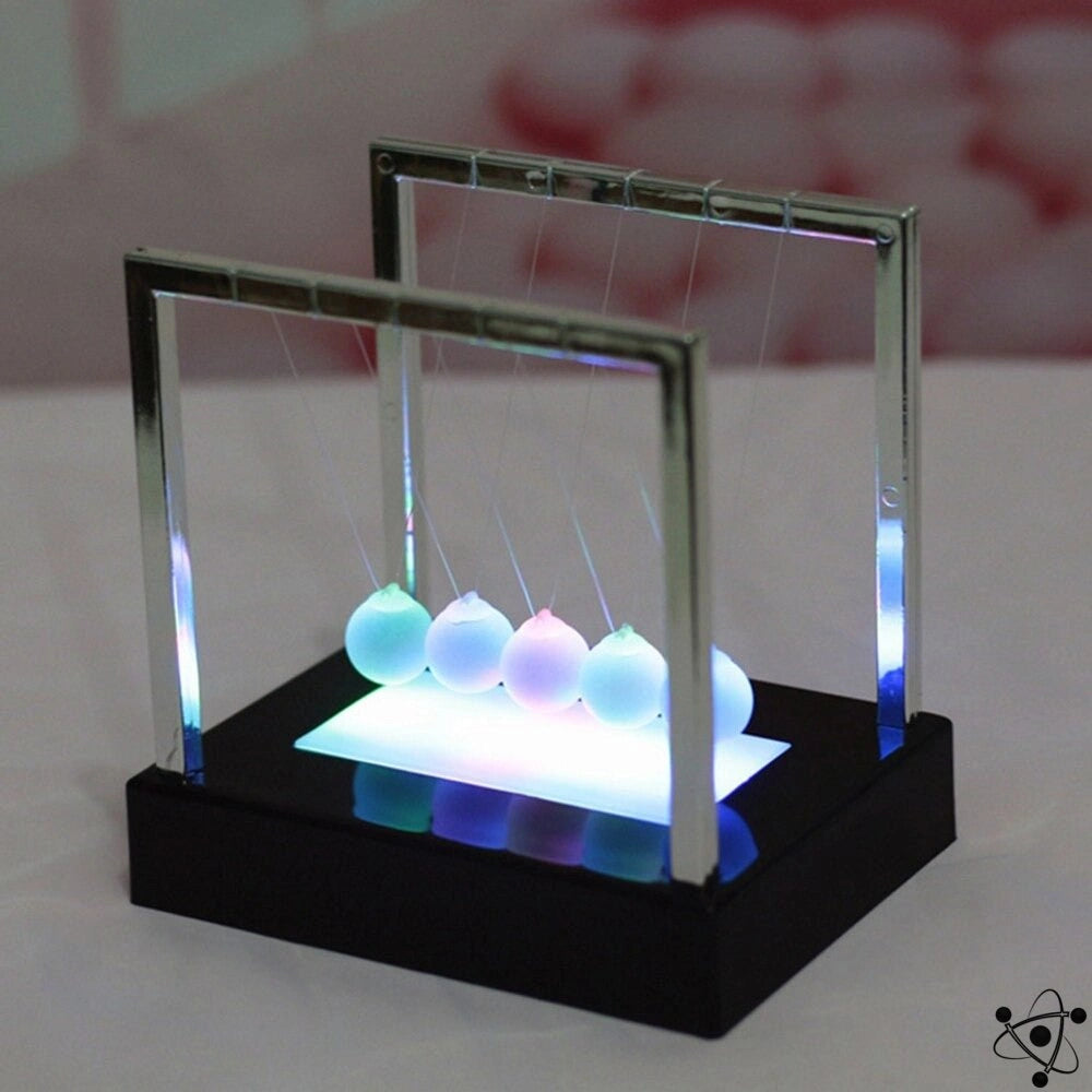 Luminous Newton's Pendulum Science Decor