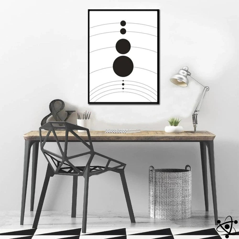 Minimalist Poster Planets Of The Solar System Science Decor