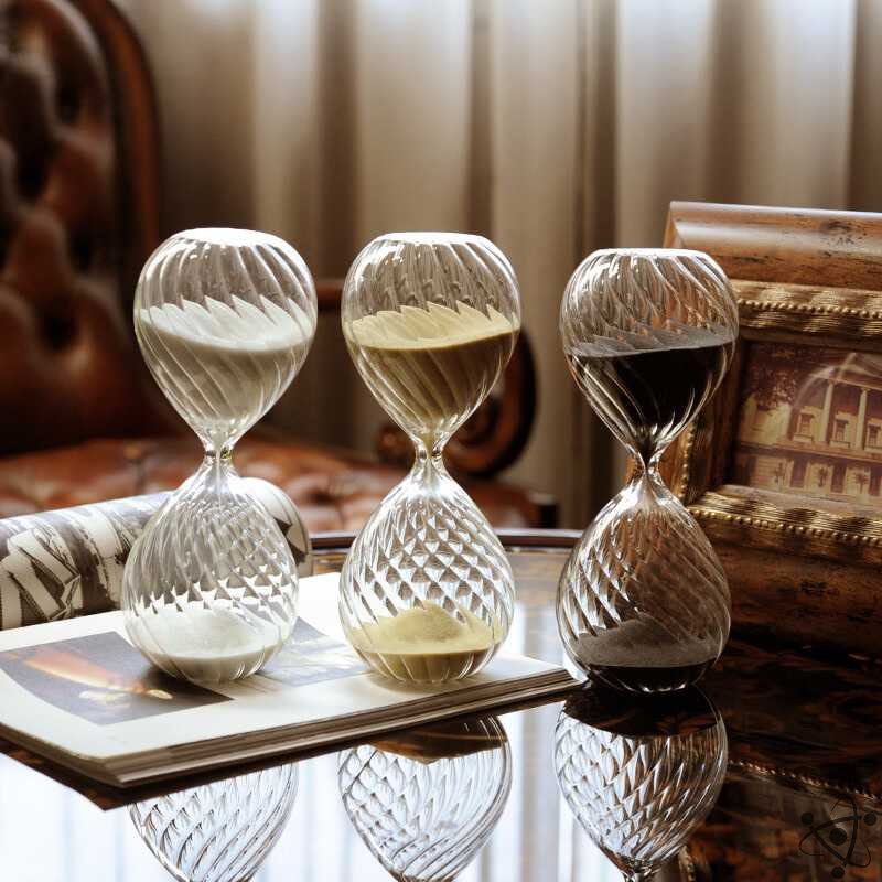 Moire Ripple 30 Minutes Hourglass Science Decor