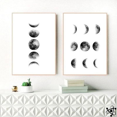 Moon Phases Posters | Science Decor