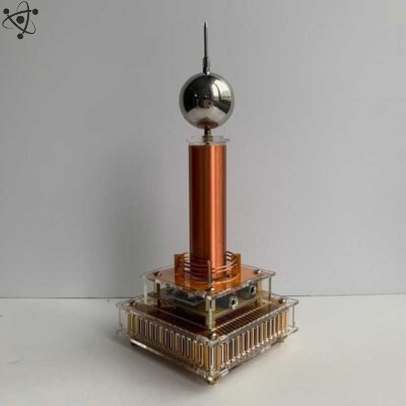 Musical Tesla Coil With Windmill Wreath Science Decor