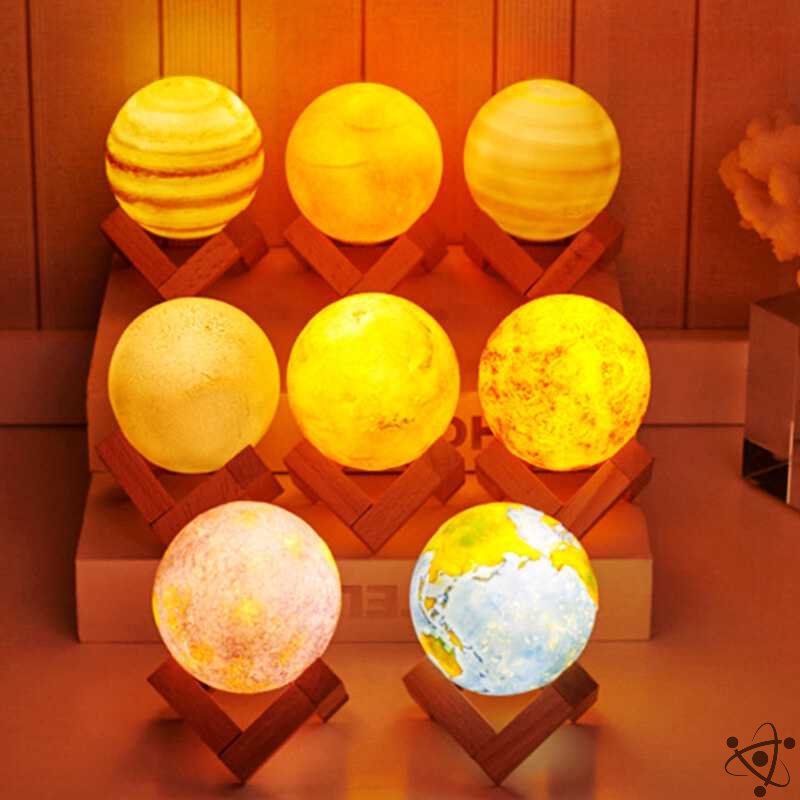 Night Light Box Planet Solar System Science Decor