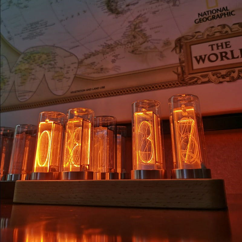 Nixie Tube Clock Glow LED Science Decor