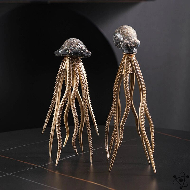 Octopus & Medusa Sculpture Science Decor