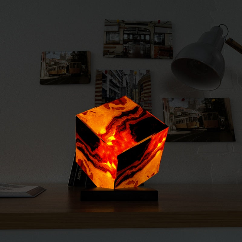 Onyx Marble LED Desk Lamp Science Decor