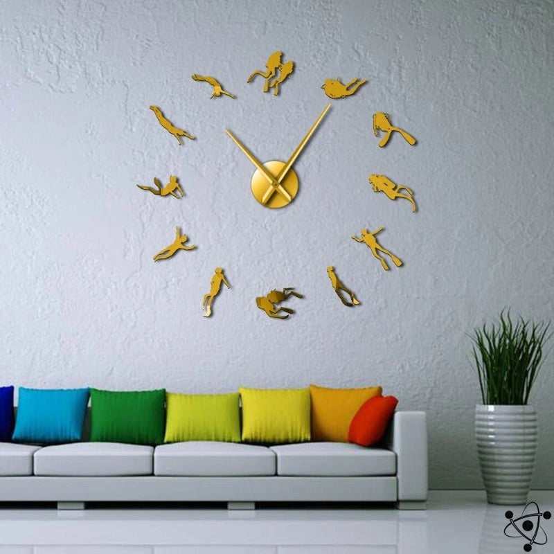 Original Divers Wall Clock Science Decor