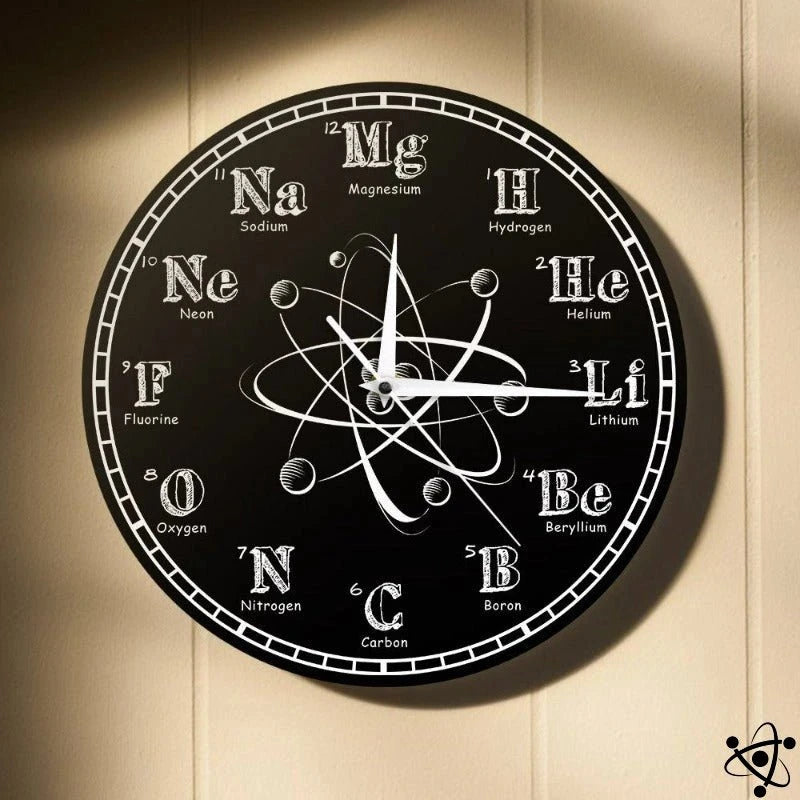 Original Wall Clock Atomic Science Decor