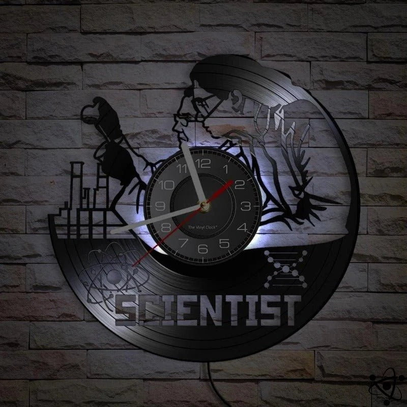 Original Wall Clock Scientific Science Decor