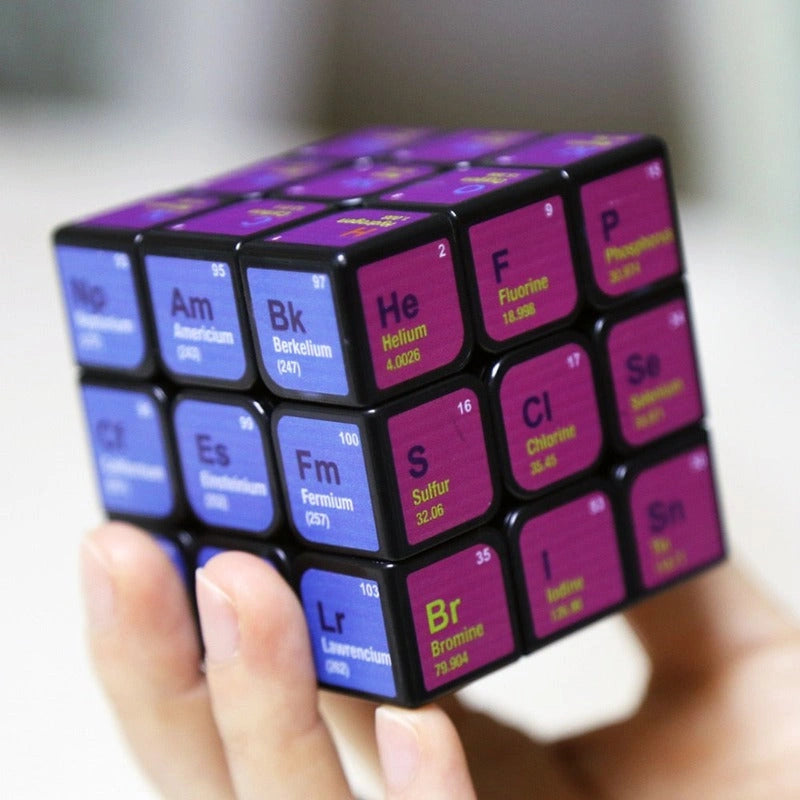 Periodic Rubik's Cube Elements Science Decor