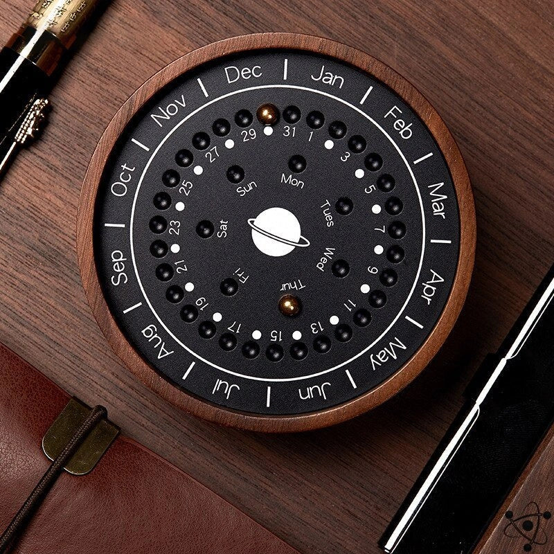 Perpetual Calendar with Magnet Science Decor