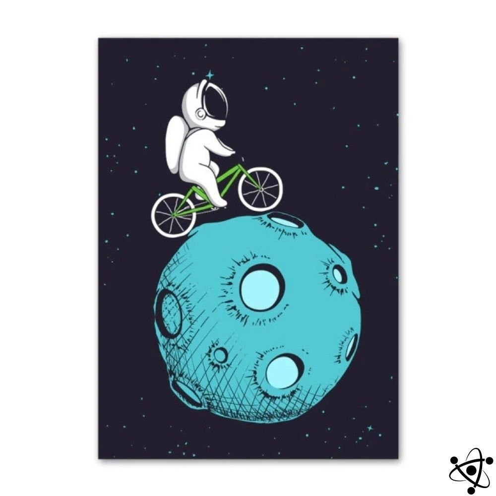 Poster Astronaut By Bike Science Decor