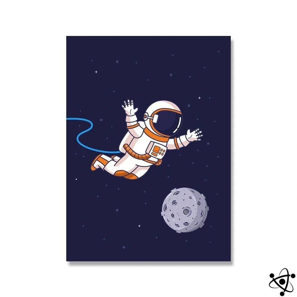 Poster Astronaut In Children'S Space Science Decor