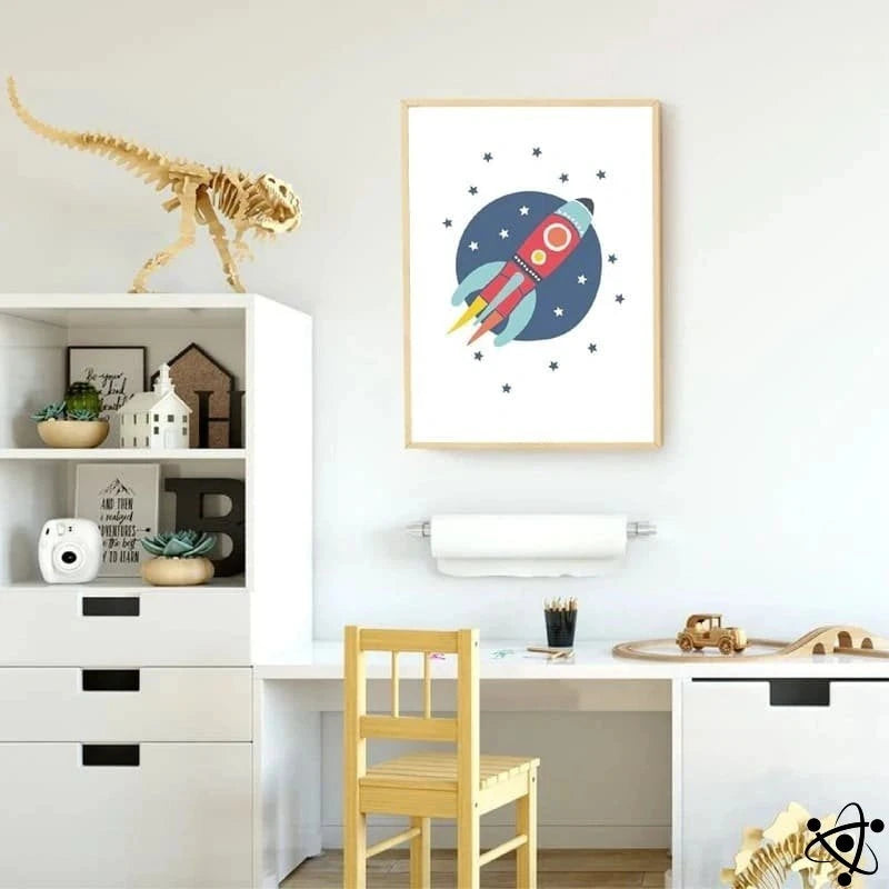 Poster Children'S Rocket | Science Decor