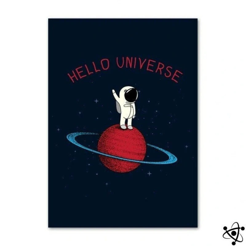 Poster Hello Universe Science Decor